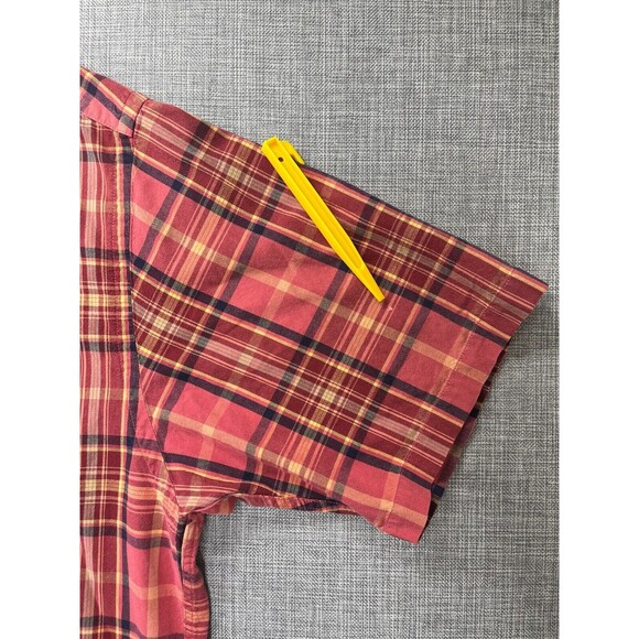 Vintage Eddie Bauer Button Down Men's Large Plaid Pocket 100% Cotton - Picture 7 of 16
